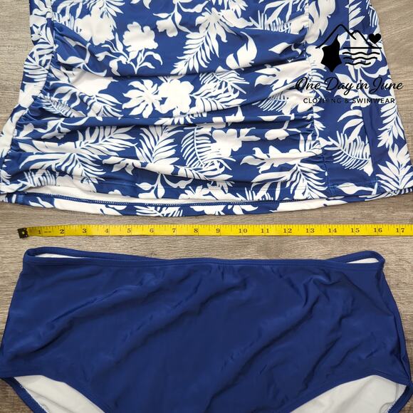 Eomenie Plus Size Halter Tankini Swimsuit Size XXL - Picture 5 of 6